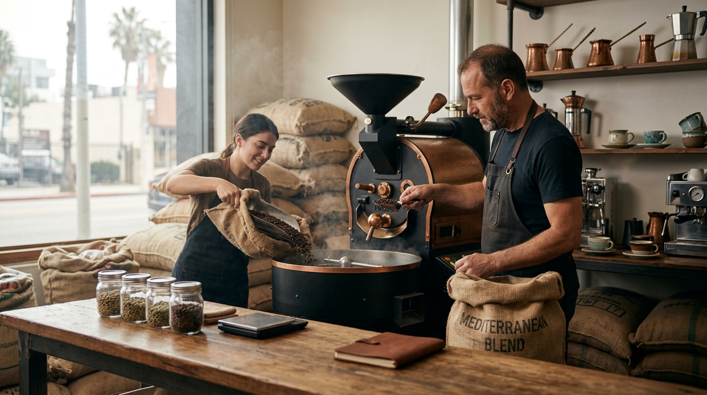 Authentic Mediterranean Coffee Roasters in Los Angeles