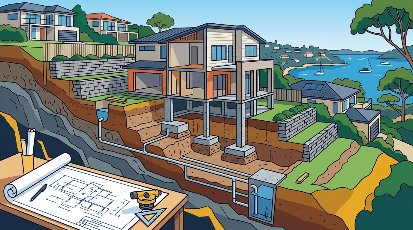 Building on a Sloped Site in Sydney: Challenges & Solutions