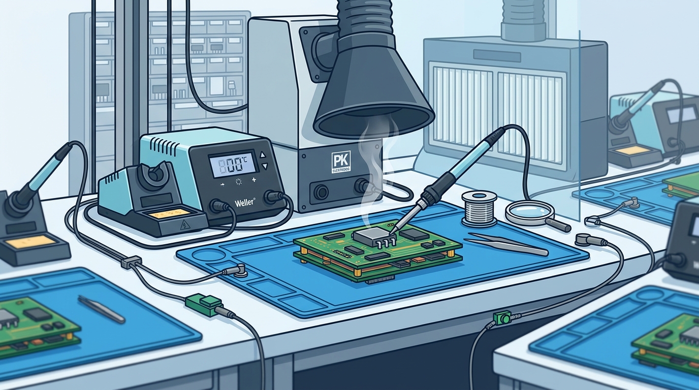 PK Elektronik: Germany's Source for Soldering & Fume Extraction