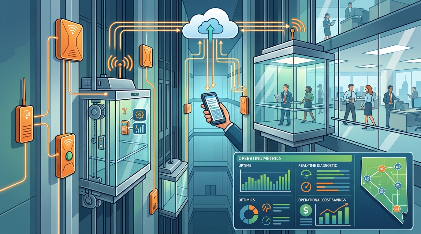Smart IoT Elevator Installation for Office Buildings in Nevada
