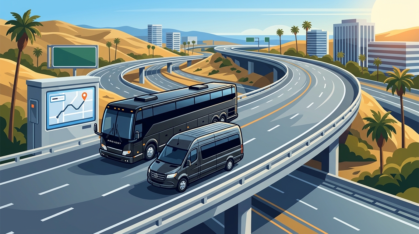 Book Luxury Group Transportation in Southern California