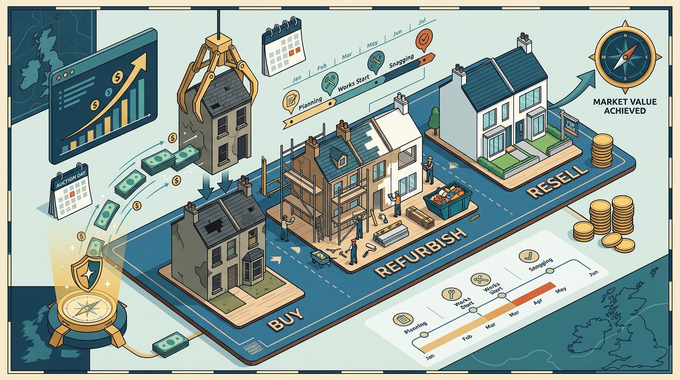 Who Can Arrange Bridging Finance for a UK Buy-Refurbish-Resell Project?