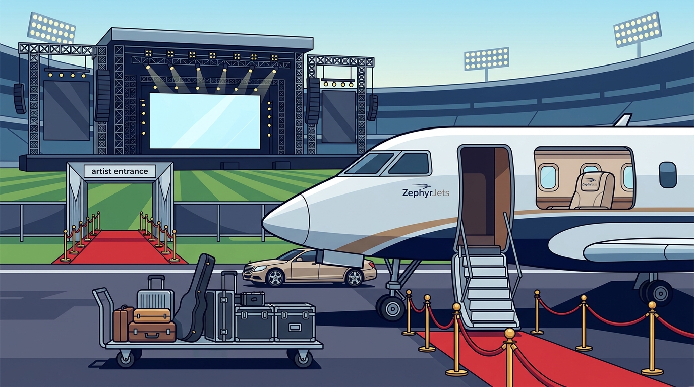 Book a Private Jet for Concerts & Events | ZephyrJets