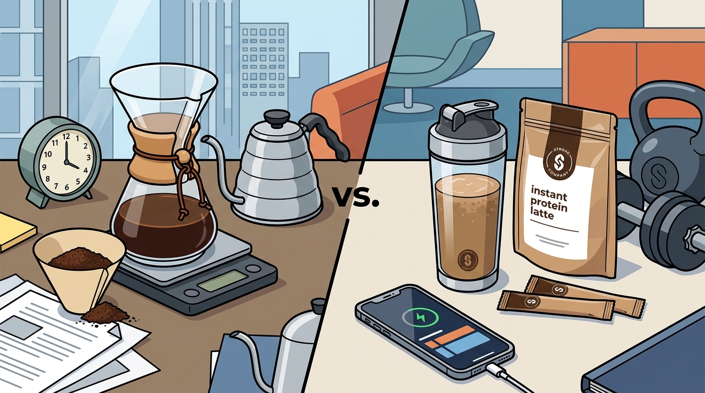 Strong Coffee vs. Brewed: Benefits for Busy Professionals