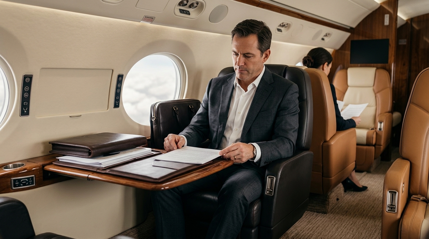 Private Jet for Legal Travel: Speed, Privacy & Confidentiality