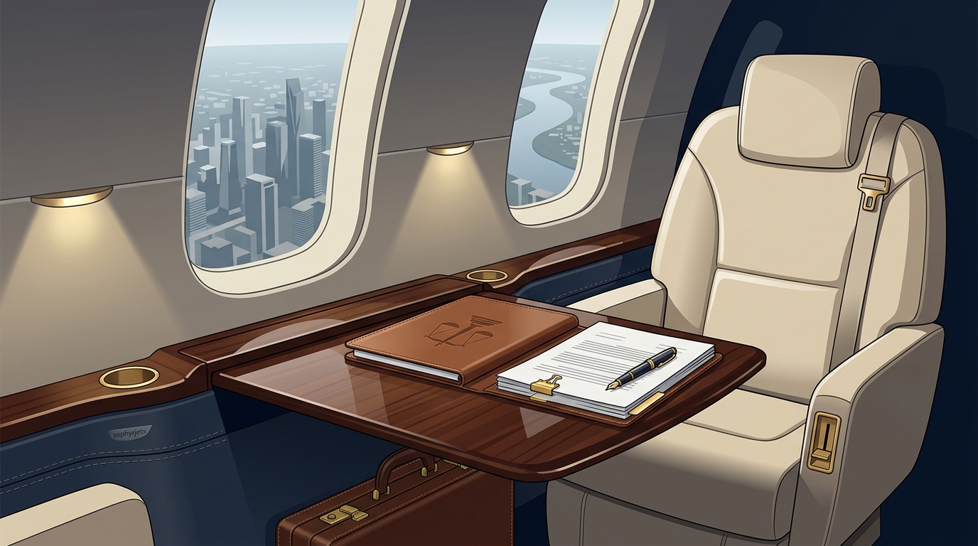 Private Jet for Legal Travel: Speed, Privacy & Confidentiality