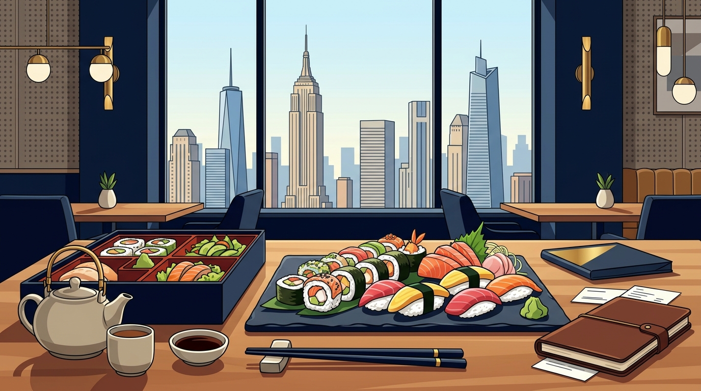 Best Sushi Business Lunch Spots in Midtown Manhattan