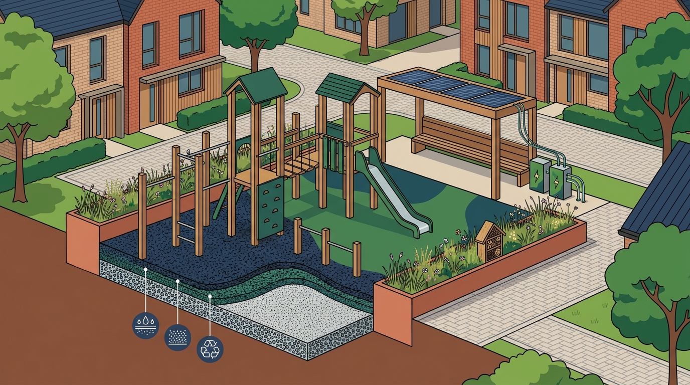 Sustainable Play Areas for UK Housing Developments