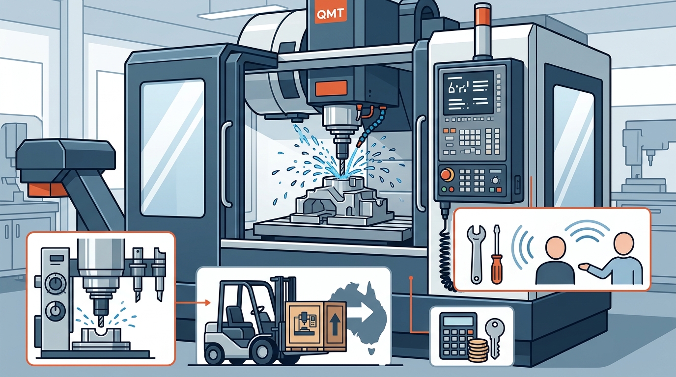 Who Supplies CNC Machining Centres in Australia? QMT Guide