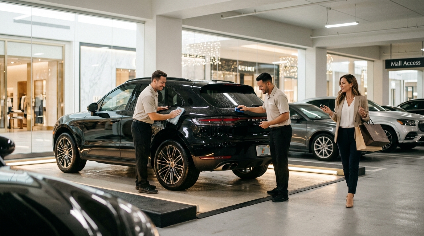 Can I Drop My Car Off for Detailing at a Mall?