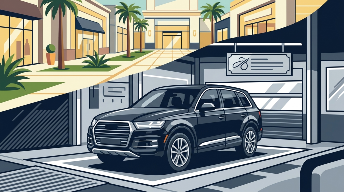 Can I Drop My Car Off for Detailing at a Mall?