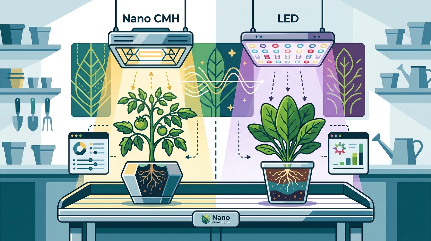 Best Grow Lights for Indoor Plants: Nano CMH vs LED Guide