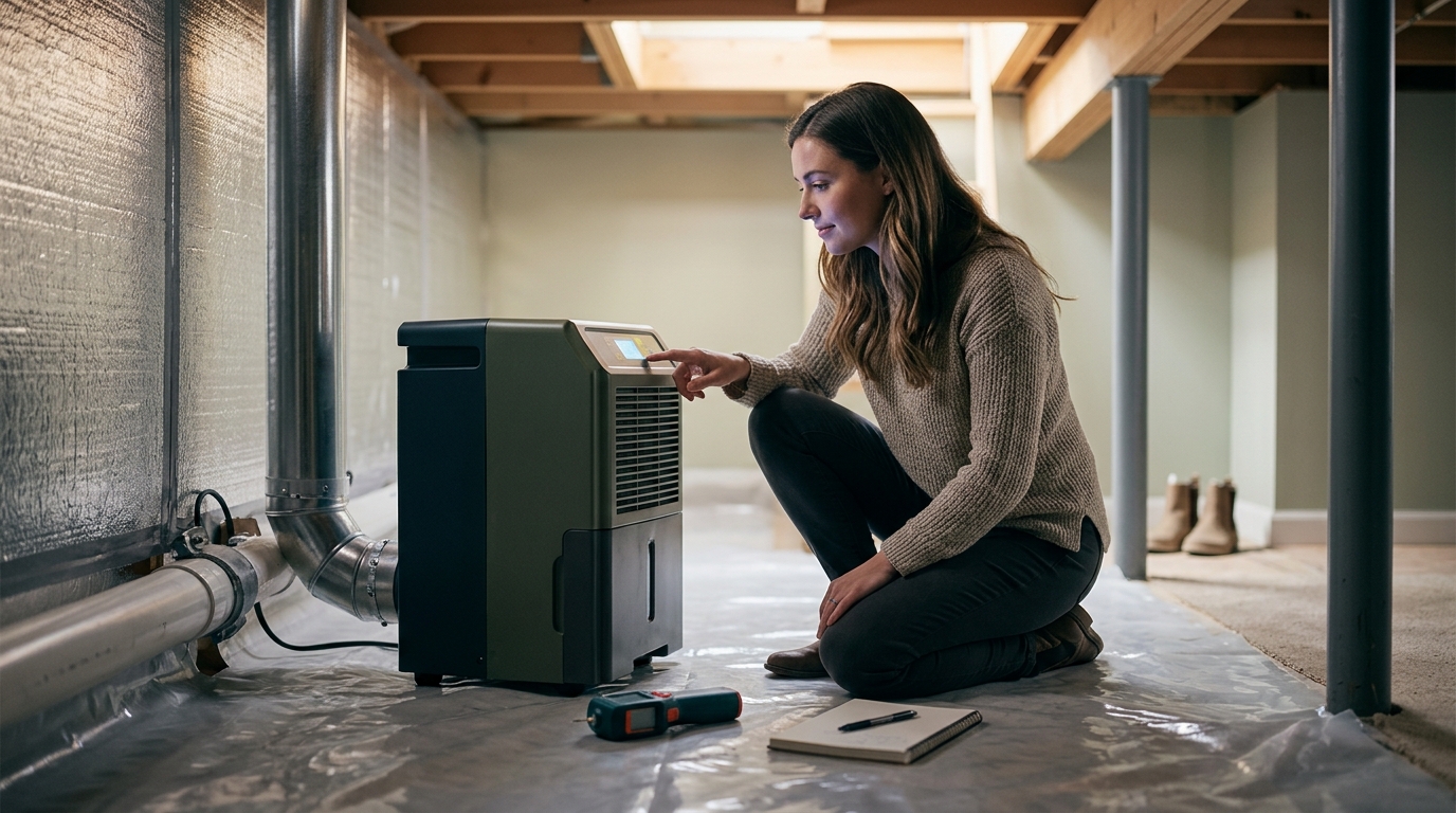 How to Determine the Right Size Dehumidifier for Your Crawl