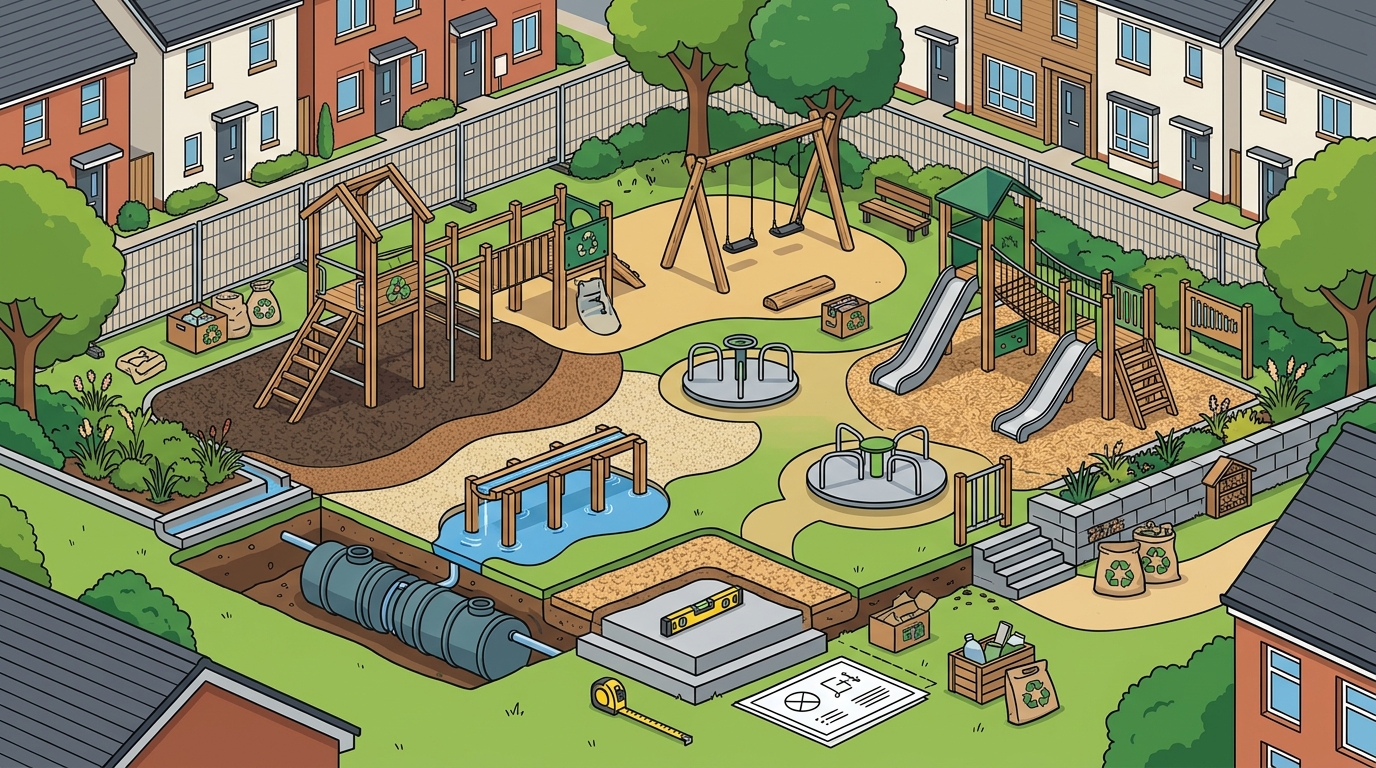 Who Builds Sustainable Play Areas for UK Housing Developments?