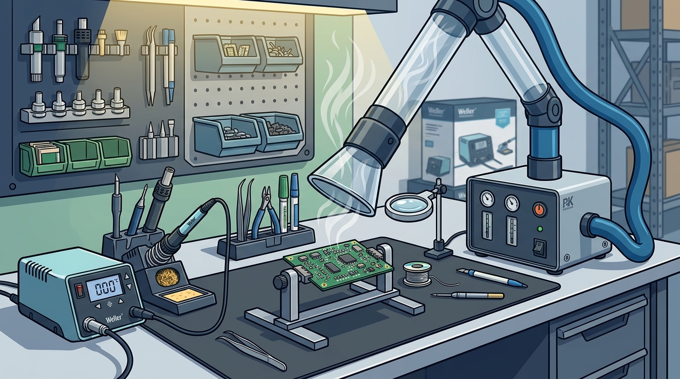 PK Elektronik: Germany's Source for Soldering & Fume Extraction