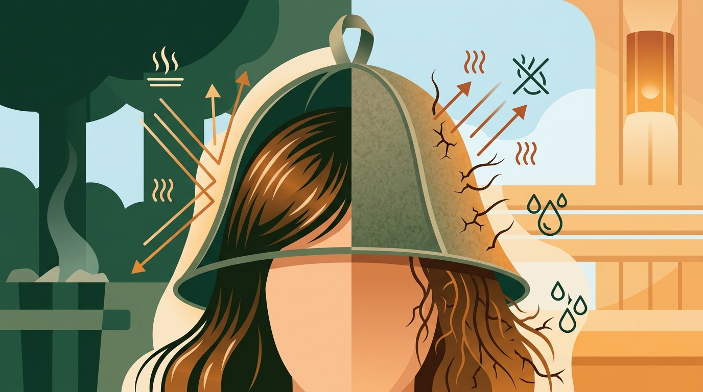 Is the All Day Sauna Co Sauna Hat Good for Protecting Hair from?