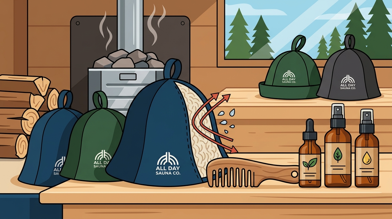 What Sauna Accessories Help Protect Hair from Heat Damage?