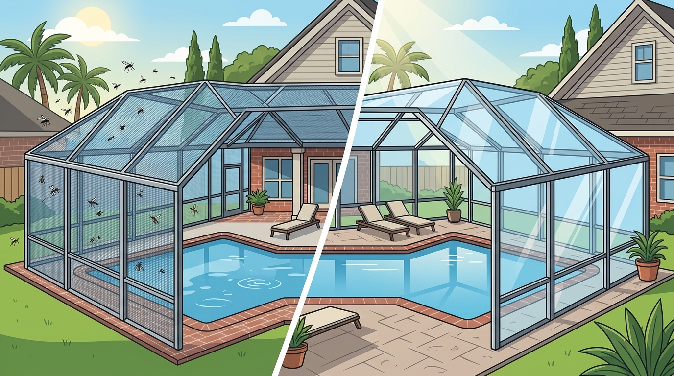 Pool Enclosure vs. Screened Enclosure: Which Is Right for You?