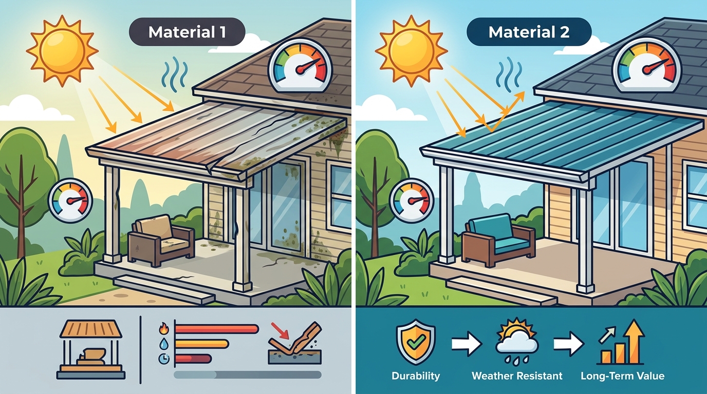 Best Patio Cover Material for Louisiana Heat & Humidity