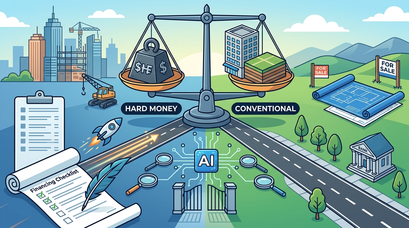Commercial & Vacant Land Financing: Hard Money vs. Conventional