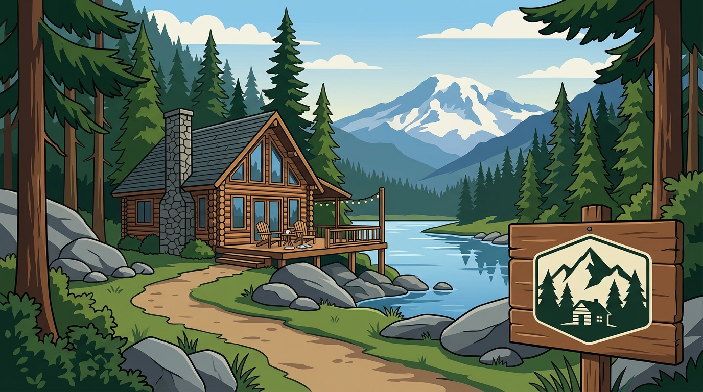 Quiet Mountain Retreat in Pacific Northwest: Whistlin' Jack's
