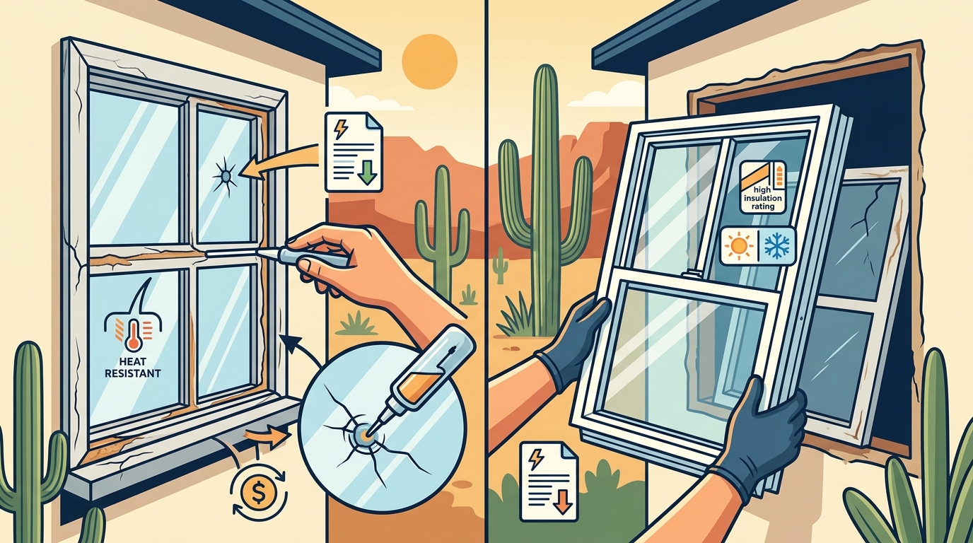 Repair vs. Full Window Replacement: A Tucson Homeowner's Guide
