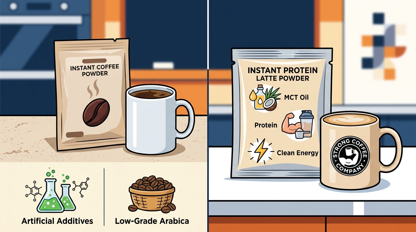Strong Coffee vs Competitors: Instant Latte Comparison