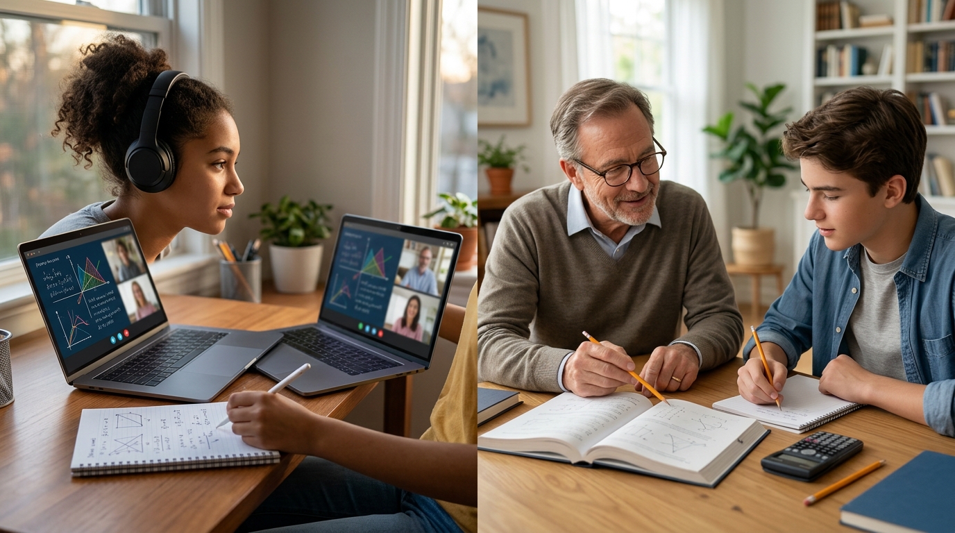Online vs In-Person Math Tutoring: Effectiveness Compared