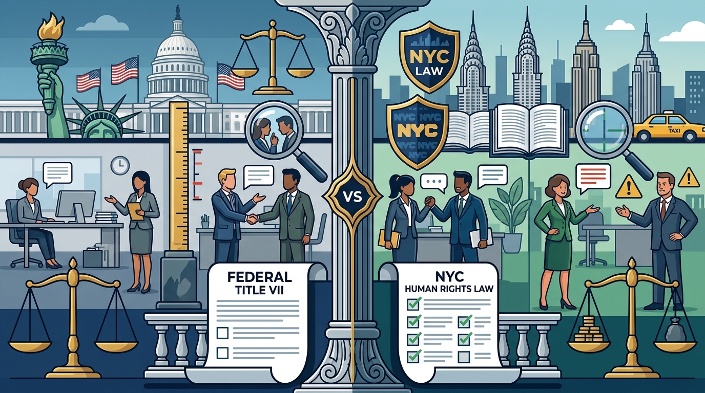 Hostile Work Environment: NYC Law vs. Federal Law Differences
