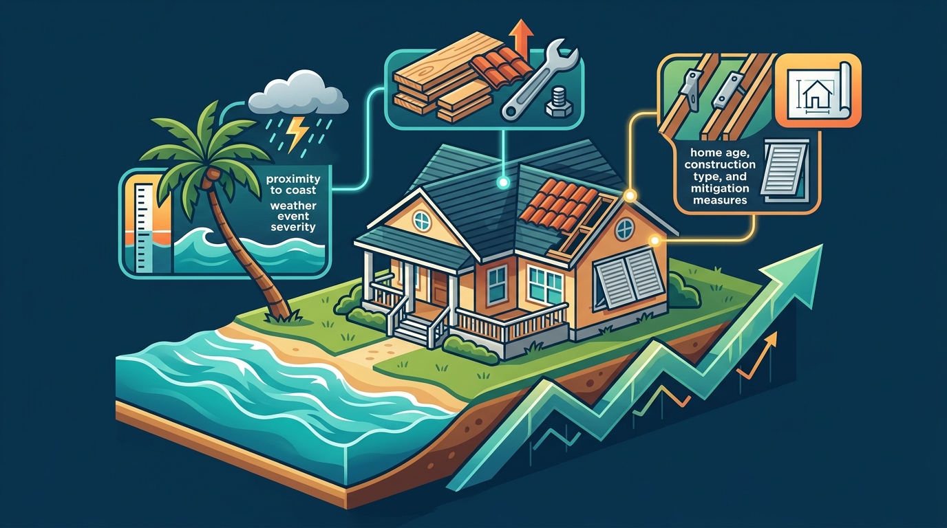 Windstorm Insurance Premiums: Cost Factors for Coastal Homes