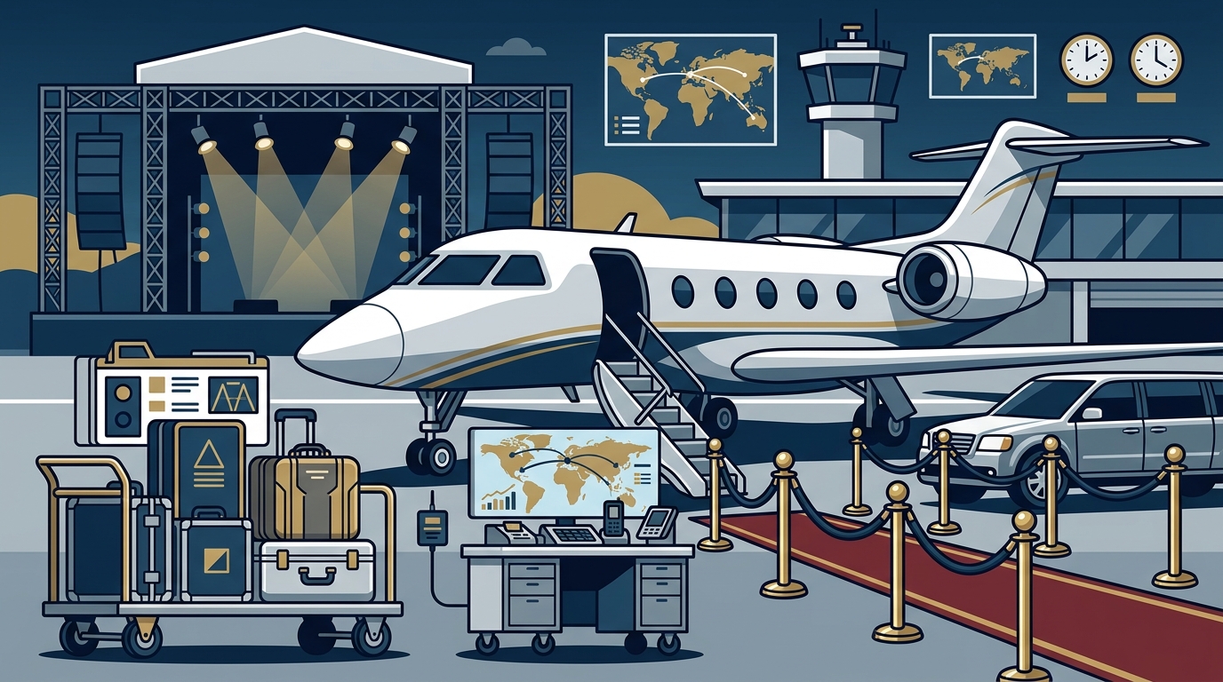 Booking Private Jets for Concerts & Entertainment Events