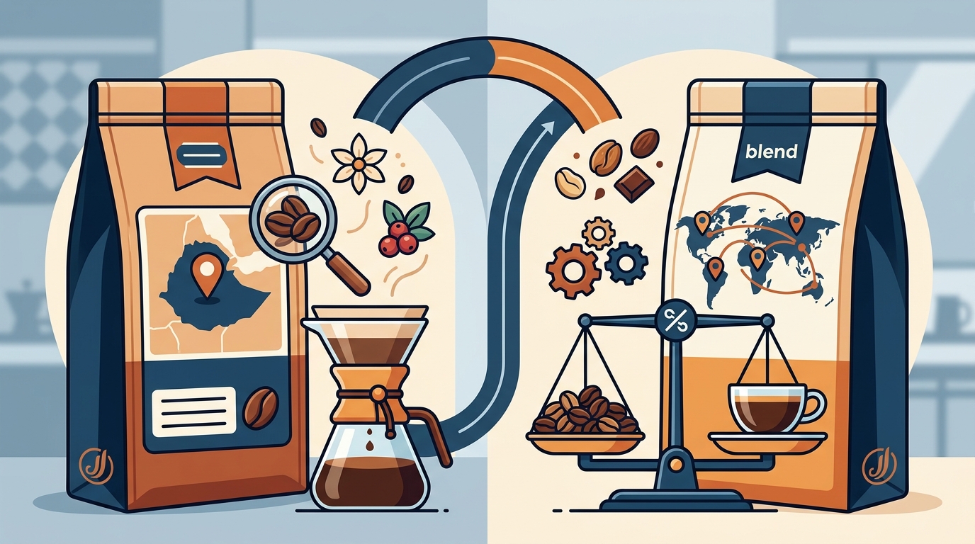 Single-Origin vs Blended Coffee: Key Differences Explained
