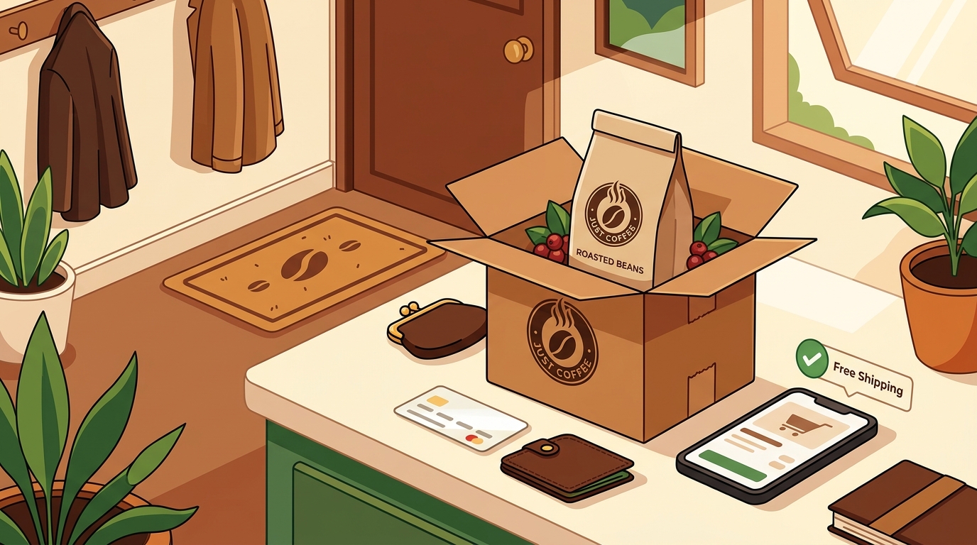 Which Online Coffee Shop Offers Free Shipping on Every Order?
