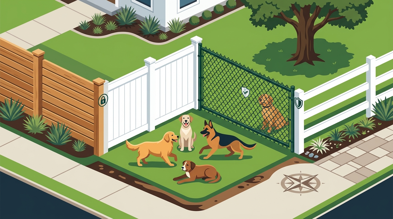 Best Fence Types for Pet Containment in Brazoria County