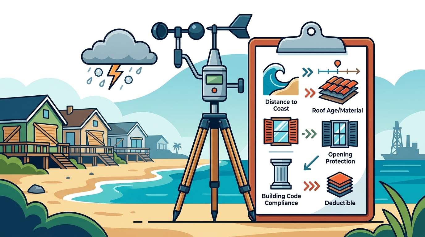 Windstorm Insurance Premium Factors: Coastal Cost Guide