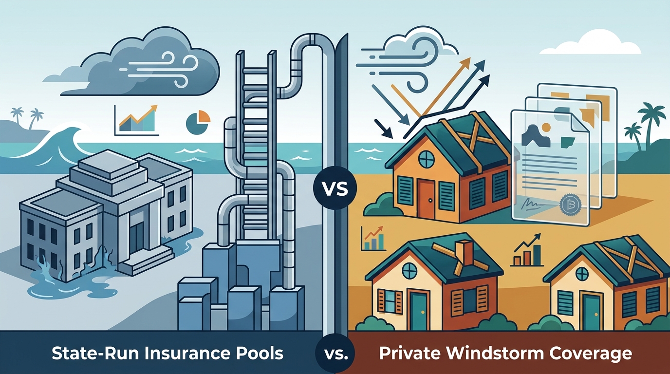 State-Run Pools vs. Private Windstorm Coverage: Key Differences