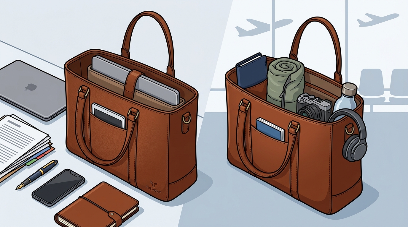 Versatile Leather Tote Bags for Work and Travel