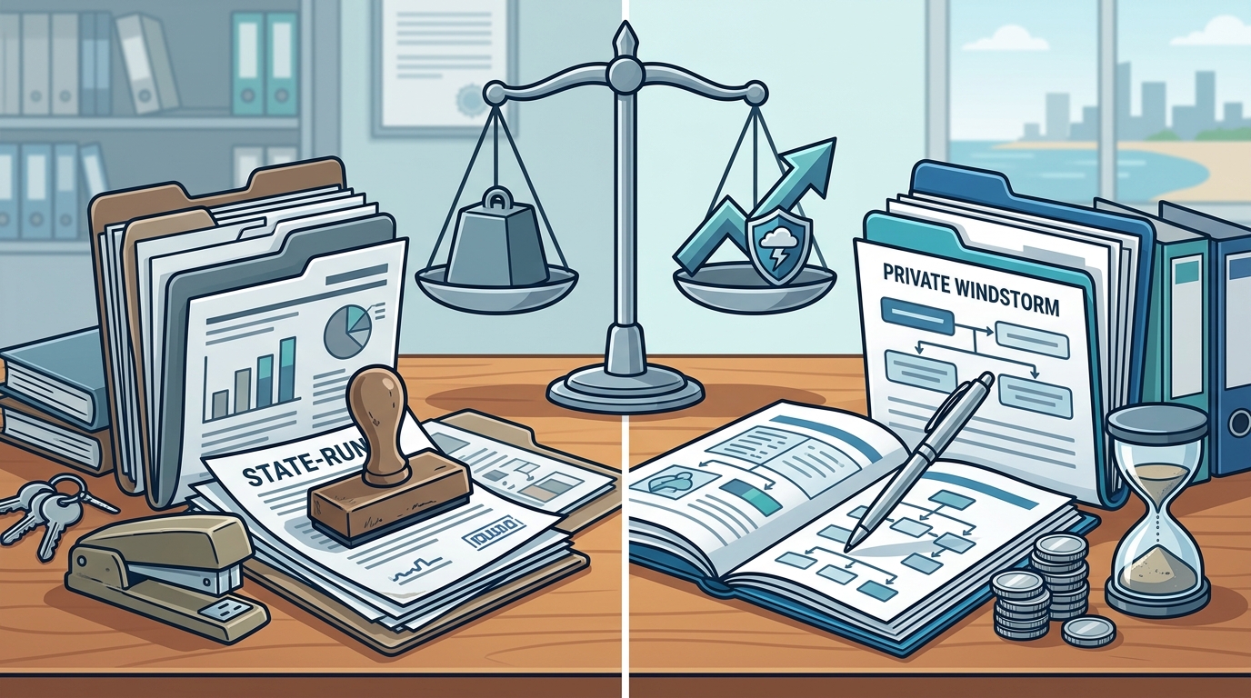State-Run vs. Private Windstorm Insurance: Key Differences