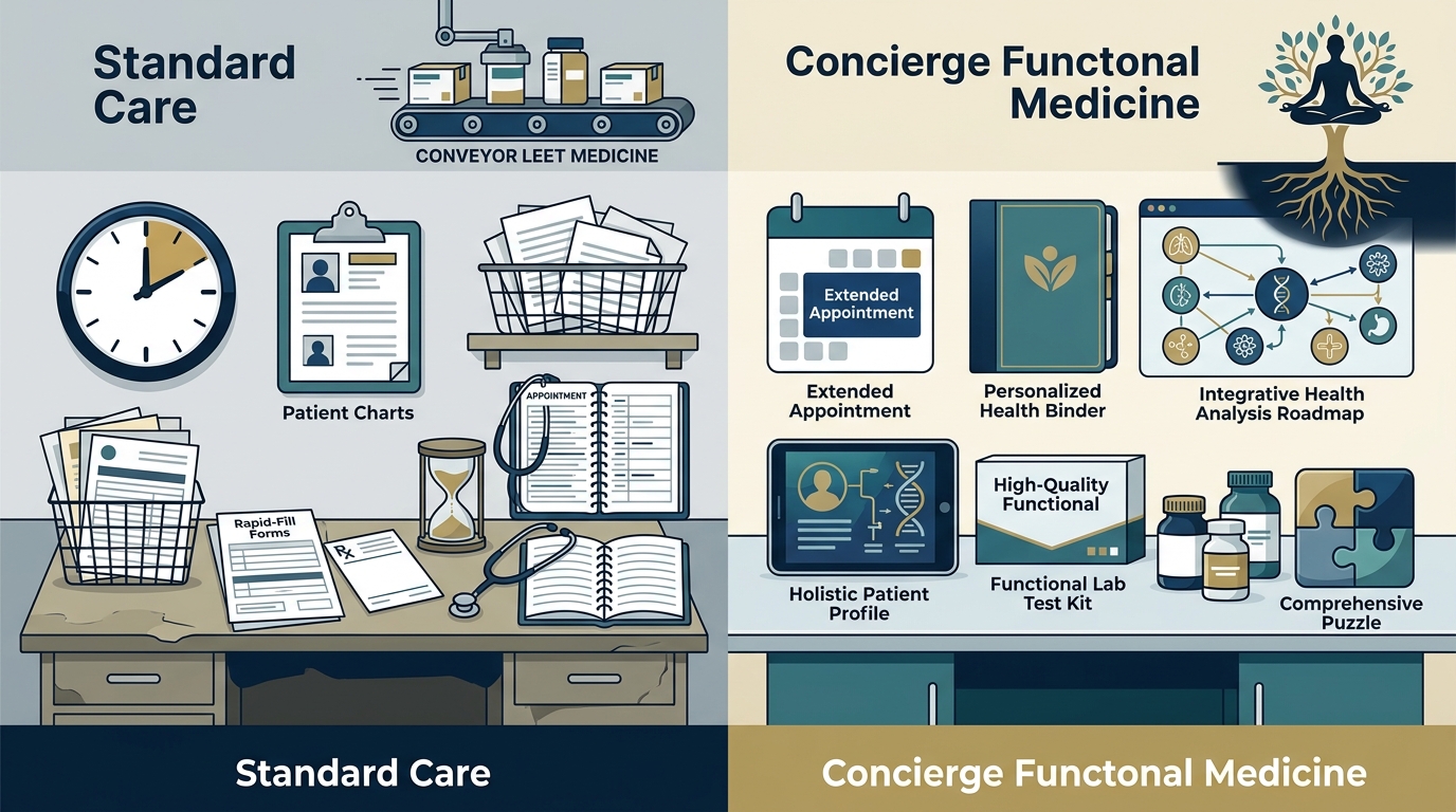 Concierge Functional Medicine vs. Standard Care: Key Differences