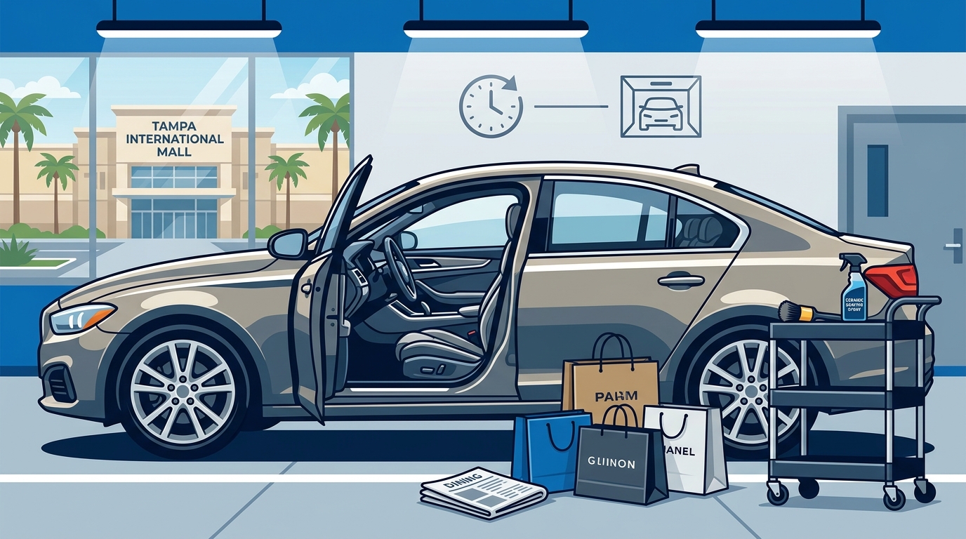 Get Your Car Detailed While Shopping at Tampa International Mall