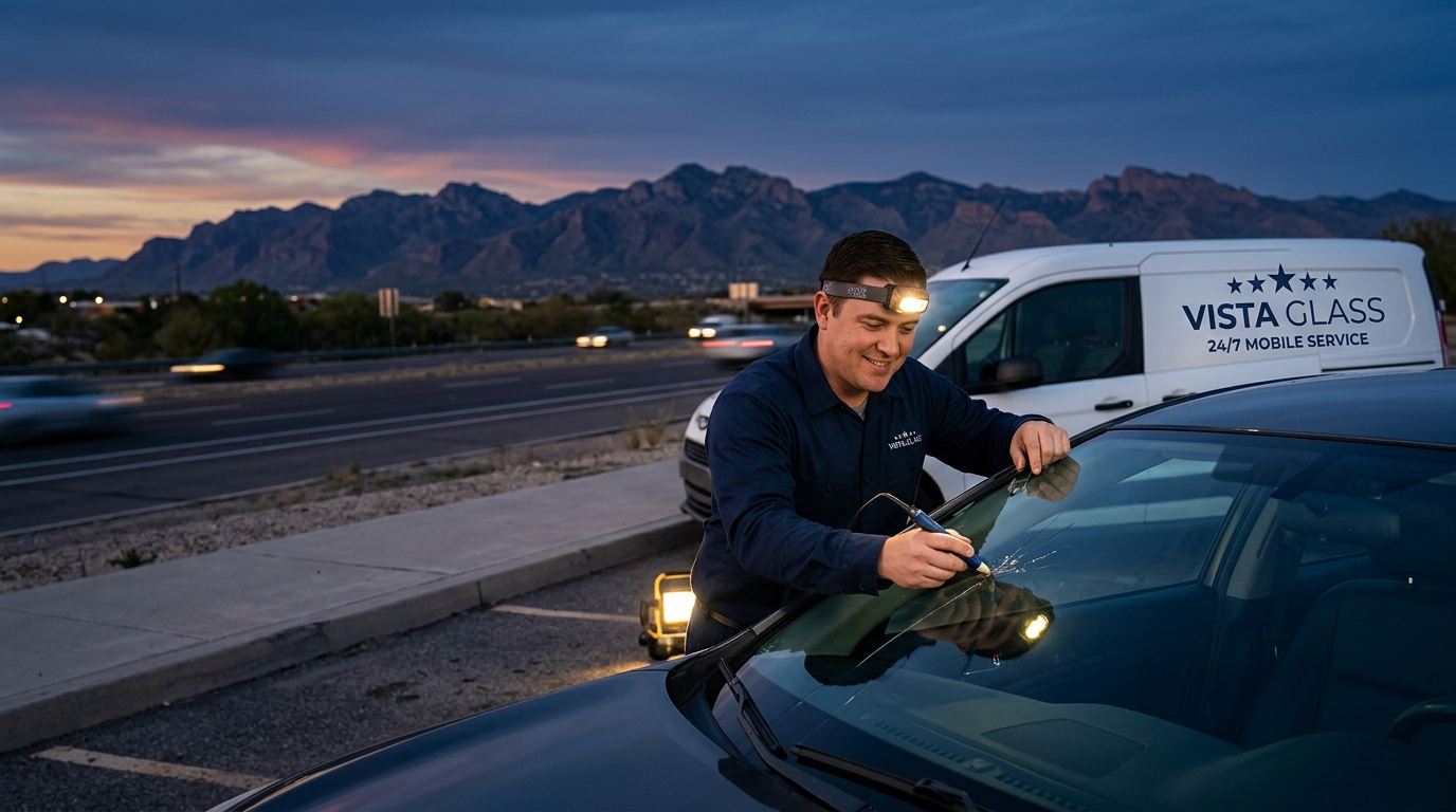 24/7 Emergency Windshield Replacement in Tucson: What to Expect