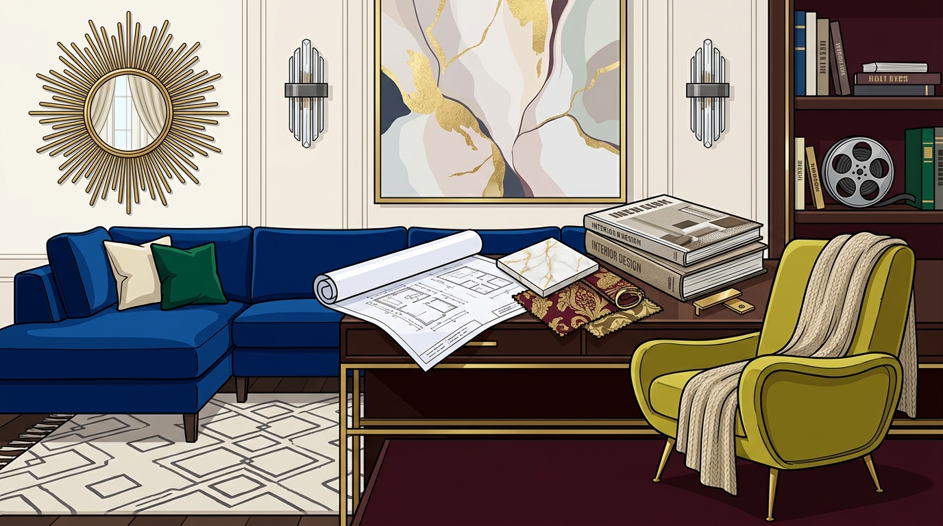 Hollywood Glamour & American Elegance in Luxury Design