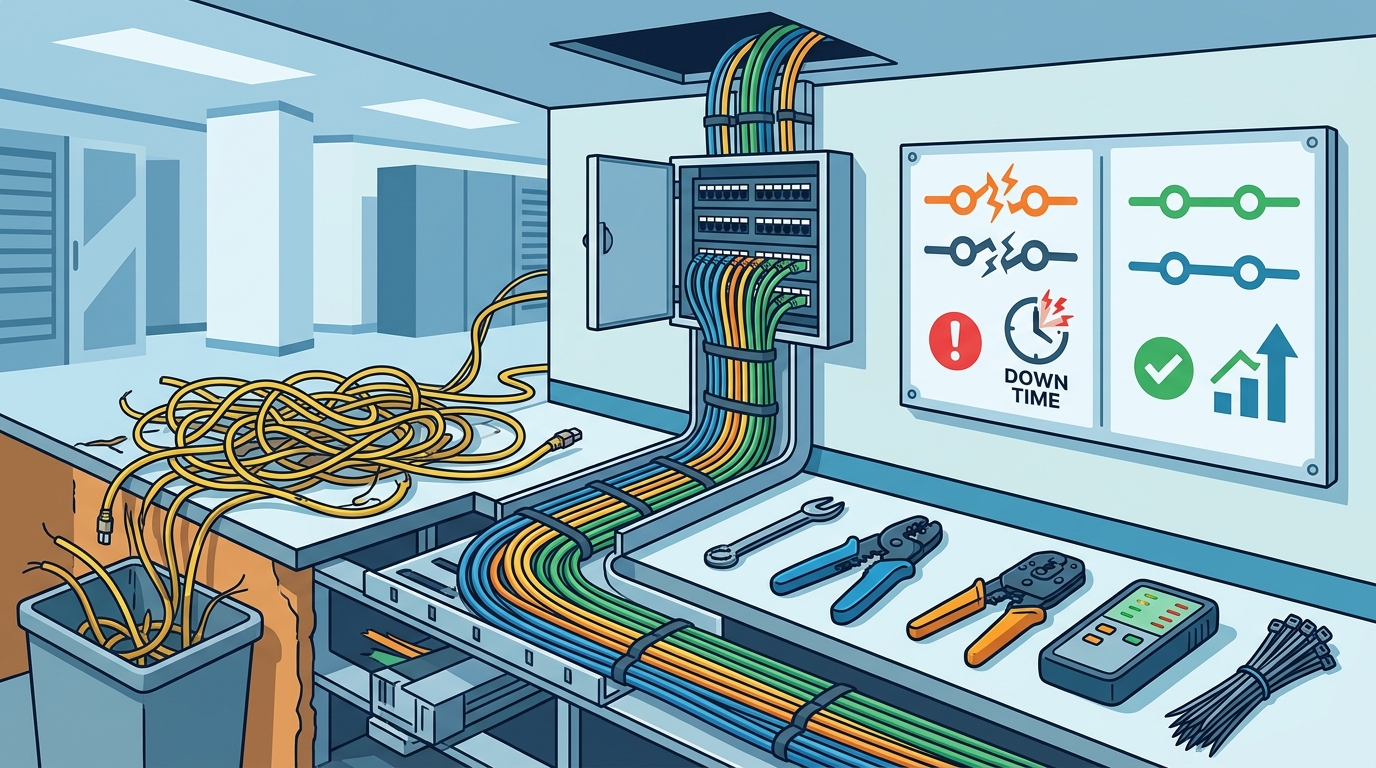 Improve Office Wiring for Network Stability | TECHtality