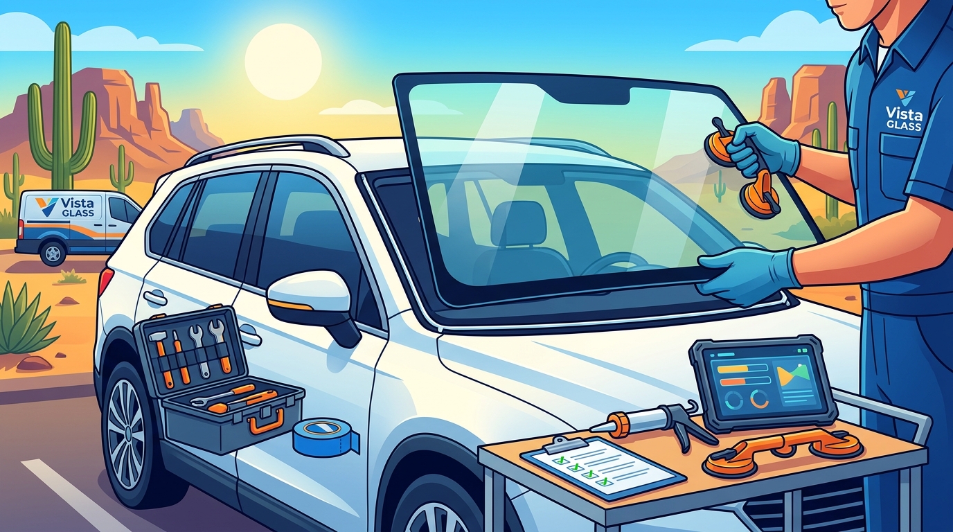 Windshield Replacement Process in Tucson: Estimate to Install