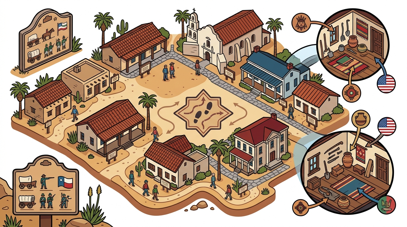 Historic Sites on an Old Town San Diego Walking Tour