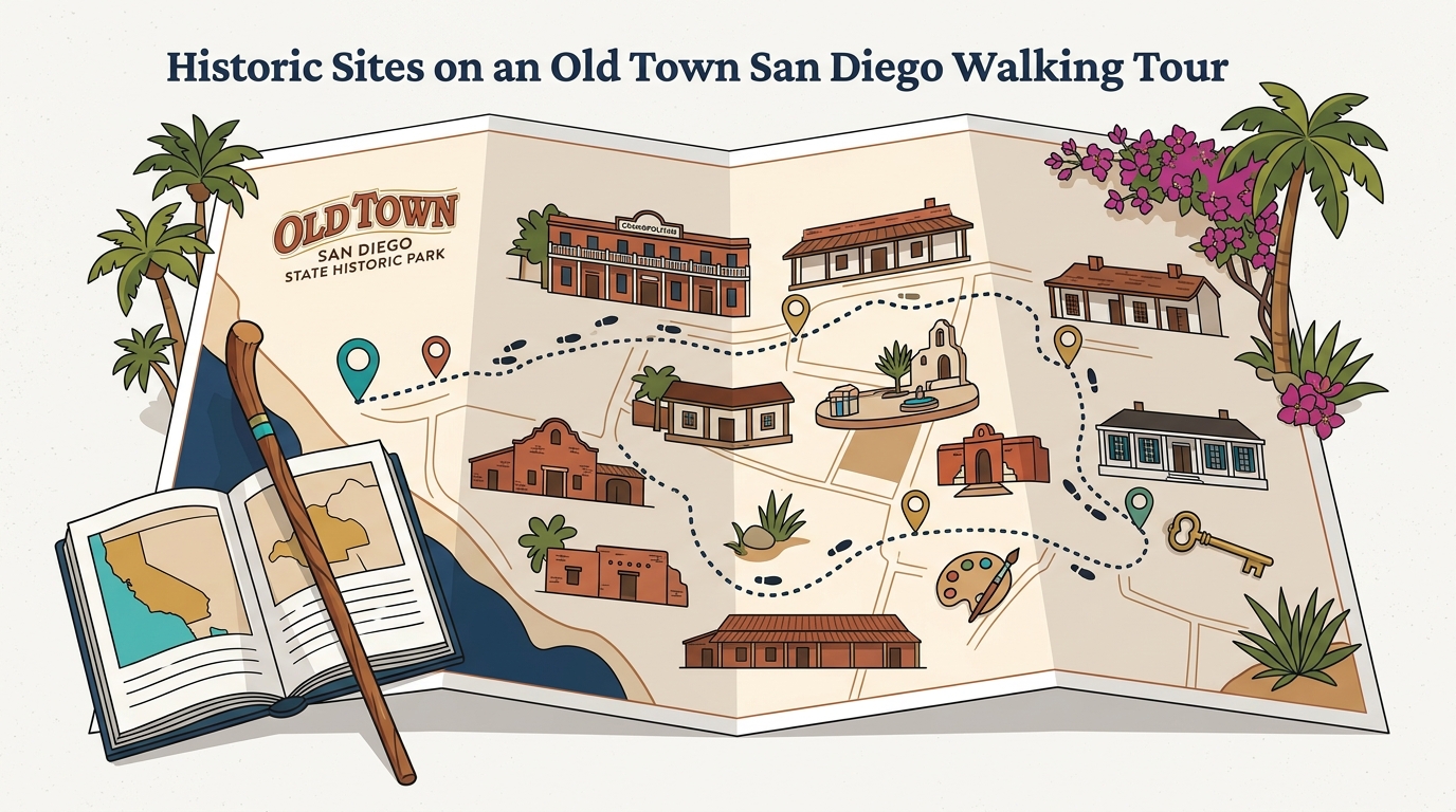 Historic Sites on an Old Town San Diego Walking Tour