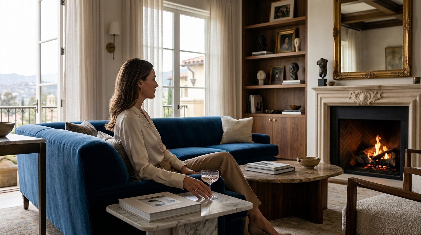 Hollywood Glamour & American Elegance in Luxury Interior Design