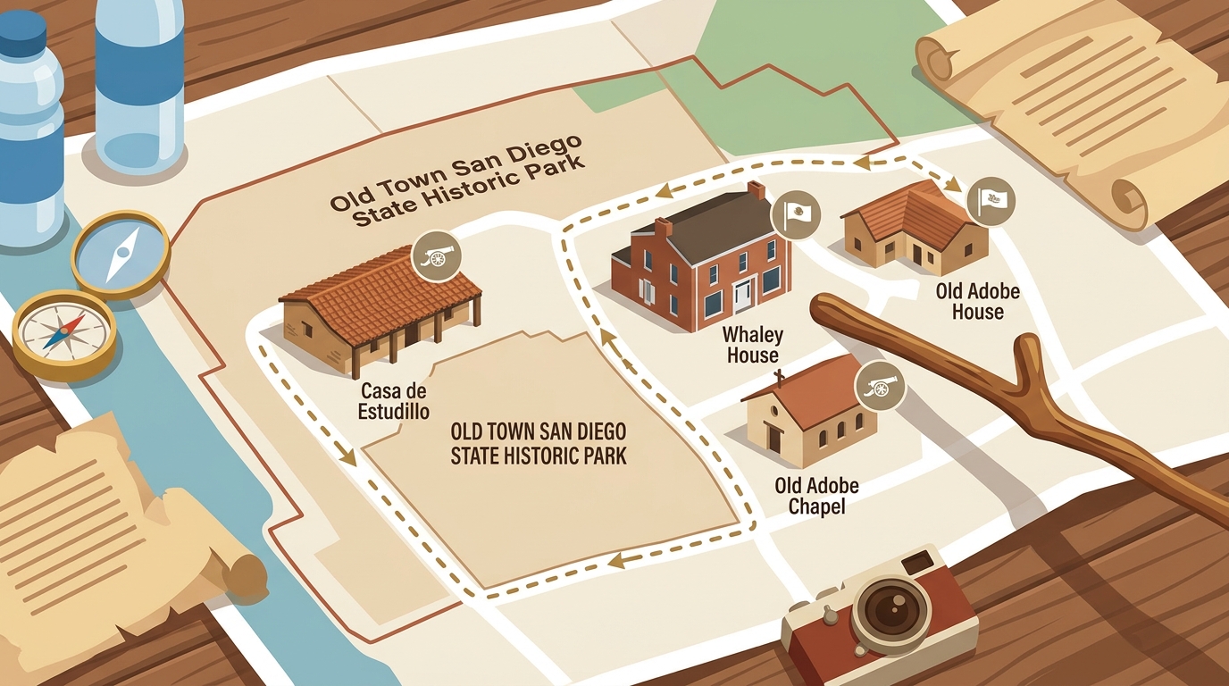 Historic Sites on an Old Town San Diego Walking Tour