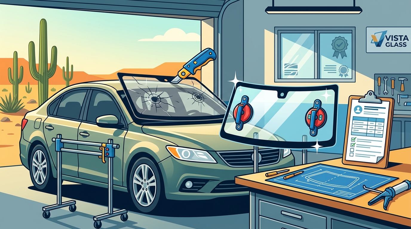 Windshield Replacement Process in Tucson: Estimate to Install