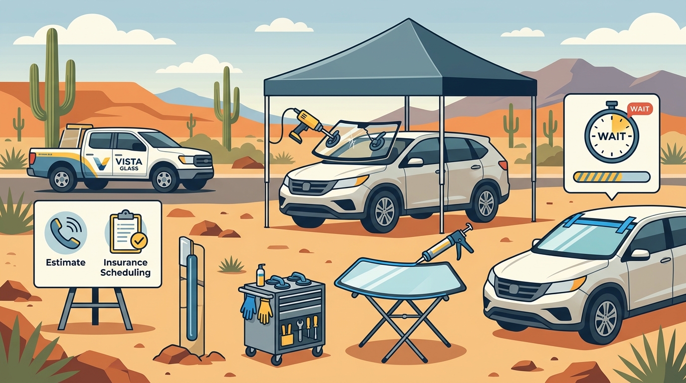 Windshield Replacement Process in Tucson: Estimate to Install
